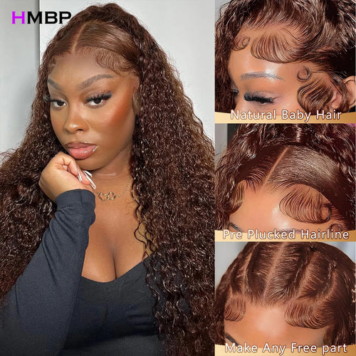Big Curl Energy | Chocolate Brown 450% Super Density Kinky Curly Glueless HD Lace 13x6 Frontal Wig