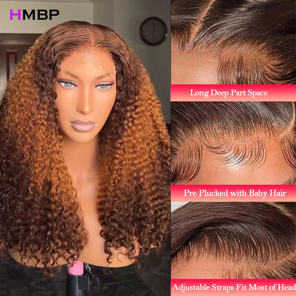 Natural Kinks | Highlight 450% Super Density Kinky Curly Glueless HD Lace 13x6 Frontal Wig
