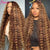 Throw On & Go | Honey Brown Highlight Deep Wave Glueless HD Lace 13x6 Frontal Wig — Top Seller