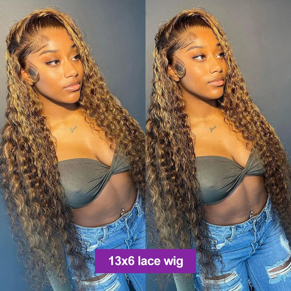 Throw On & Go | Highlight Deep Wave Glueless HD Lace 13x6 Frontal Wig — Best Seller