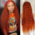 Throw On & Go | Ginger 300% Extra Density Deep Wave Glueless HD Lace 13x6 Frontal Wig