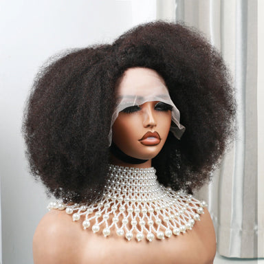 Natural Kinks | 250% High Density Kinky Curly Glueless HD Lace 13x4 Frontal Wig