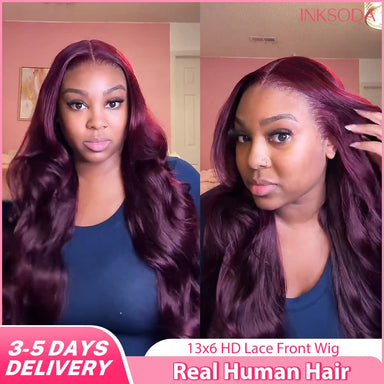 Flowy Waves | Burgundy 99J 220% Density Loose Wave Glueless HD Lace 13x6 Frontal Wig