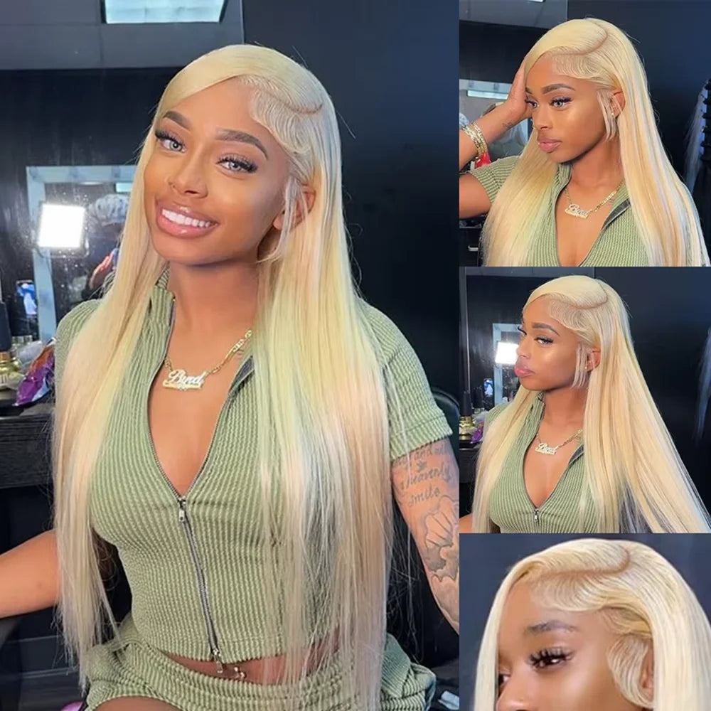 Bold Blonde | 220% Density 613 Blonde Glueless HD Lace 13x6 Frontal Wig