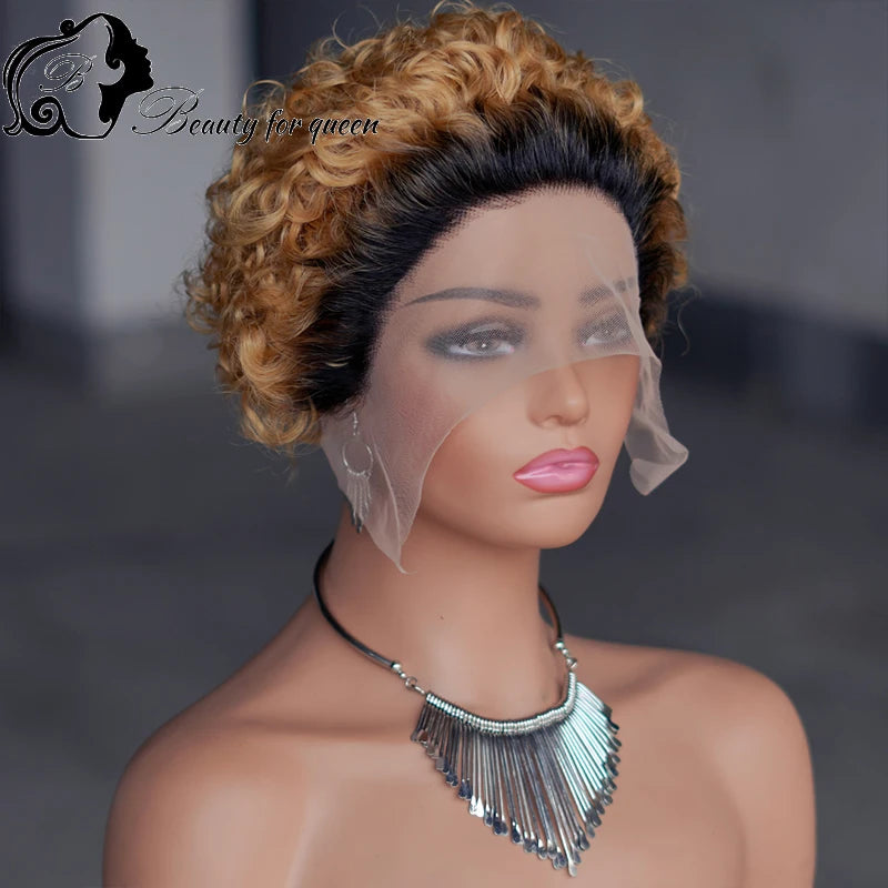 Natural Kinks | Kinky Curly Glueless HD Lace 13x4 Frontal Wig by Evolution Of Hairdressing Pre-Cut