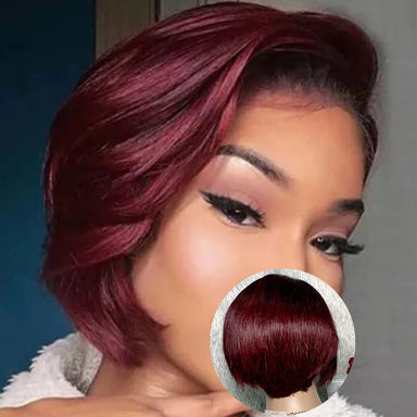 Rich Color | Burgundy 99J Glueless HD Lace 13x4 Frontal Wig