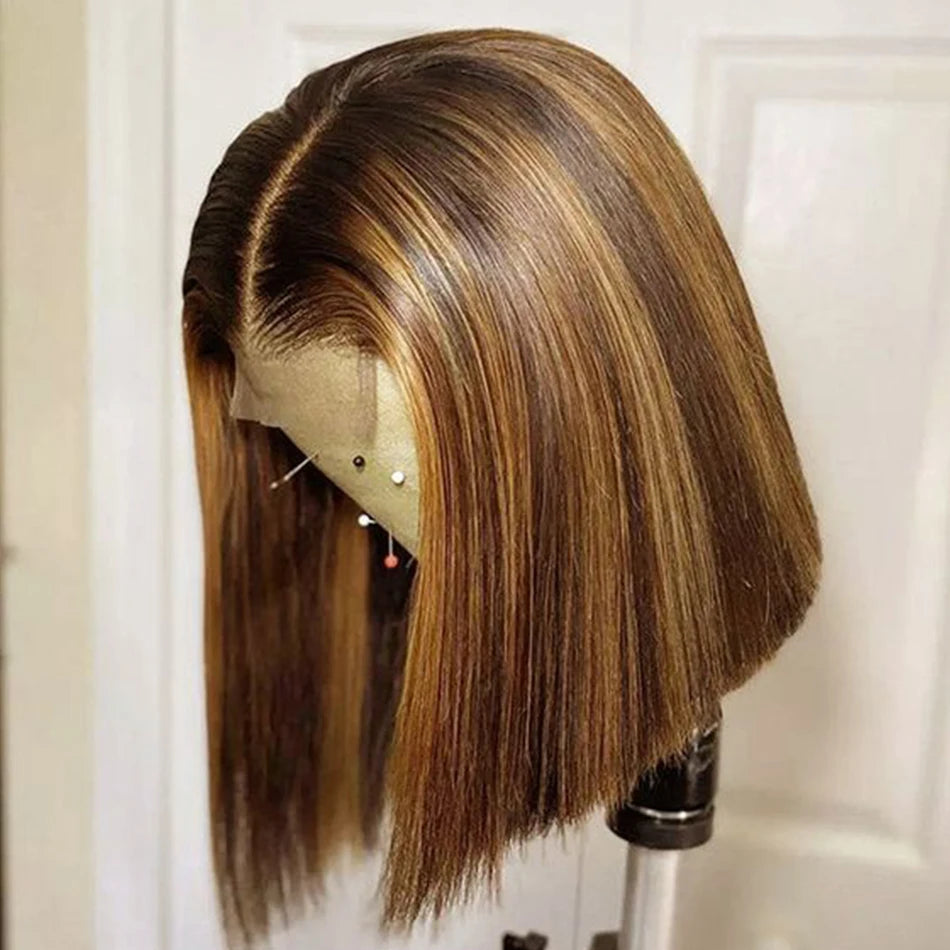 Color Pop | Brown Highlight 180% Density Highlight Glueless HD Lace 4x4 Closure Wig