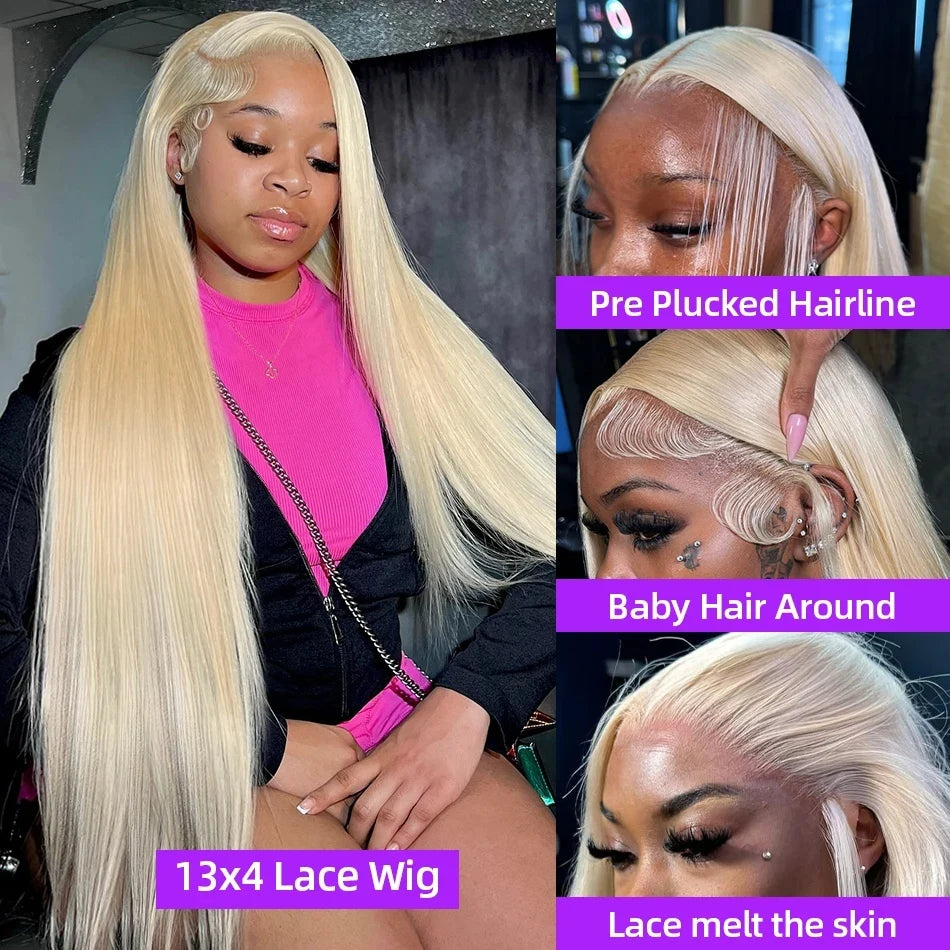 Blonde Vibes | Honey Brown Highlight 613 Blonde Glueless HD Lace 13x6 Frontal Wig