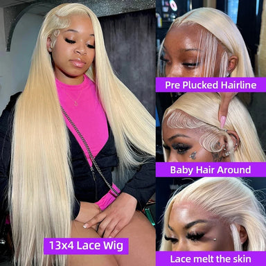 Blonde Vibes | Honey Brown Highlight 613 Blonde Glueless HD Lace 13x6 Frontal Wig