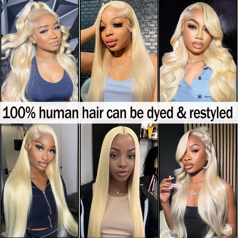 Blonde Vibes | 250% High Density 613 Blonde Glueless HD Lace 13x6 Frontal Wig Pre-Cut