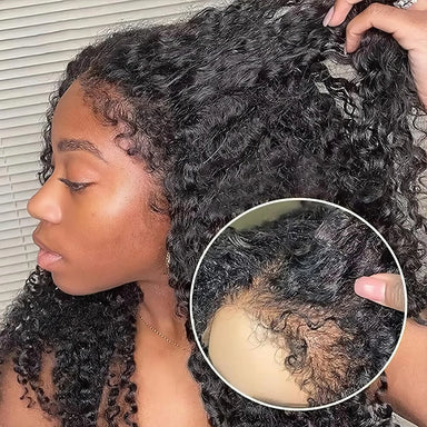 Curl Goals | Kinky Curly Glueless HD Lace 13x4 Frontal Wig by DC hair