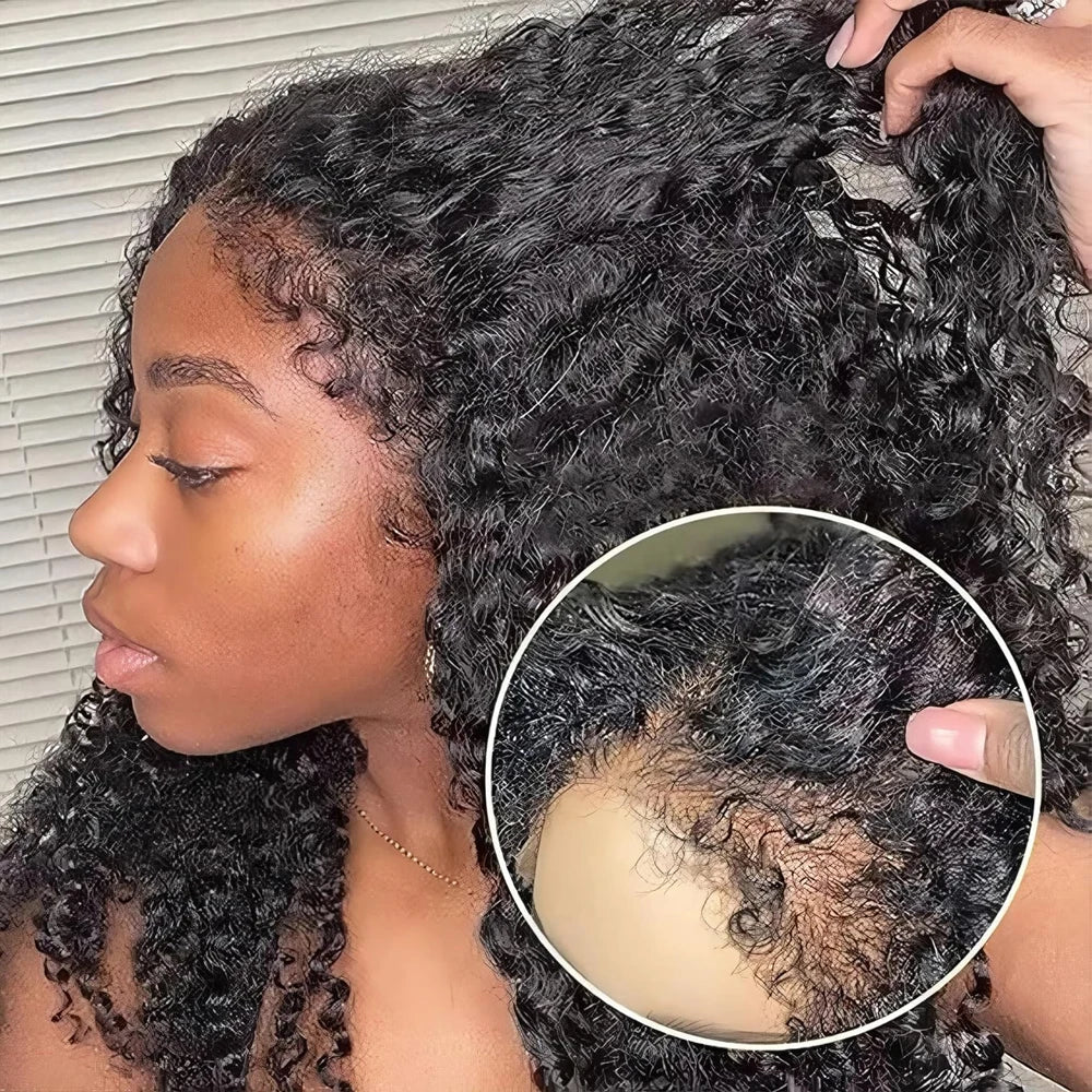 Curl Goals | Kinky Curly Glueless HD Lace 13x4 Frontal Wig by DC hair