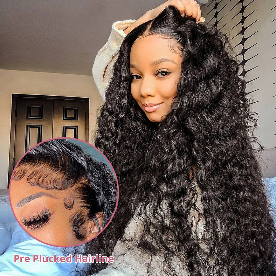 Throw On & Go | Deep Wave Glueless HD Lace 13x6 Frontal Wig by Melody