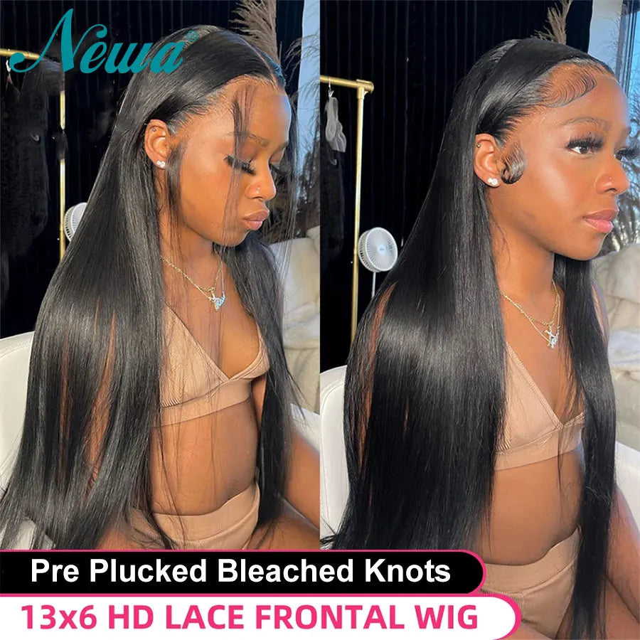 Polished Look | Straight Glueless HD Lace 6x6 Closure Wig Pre-Cut