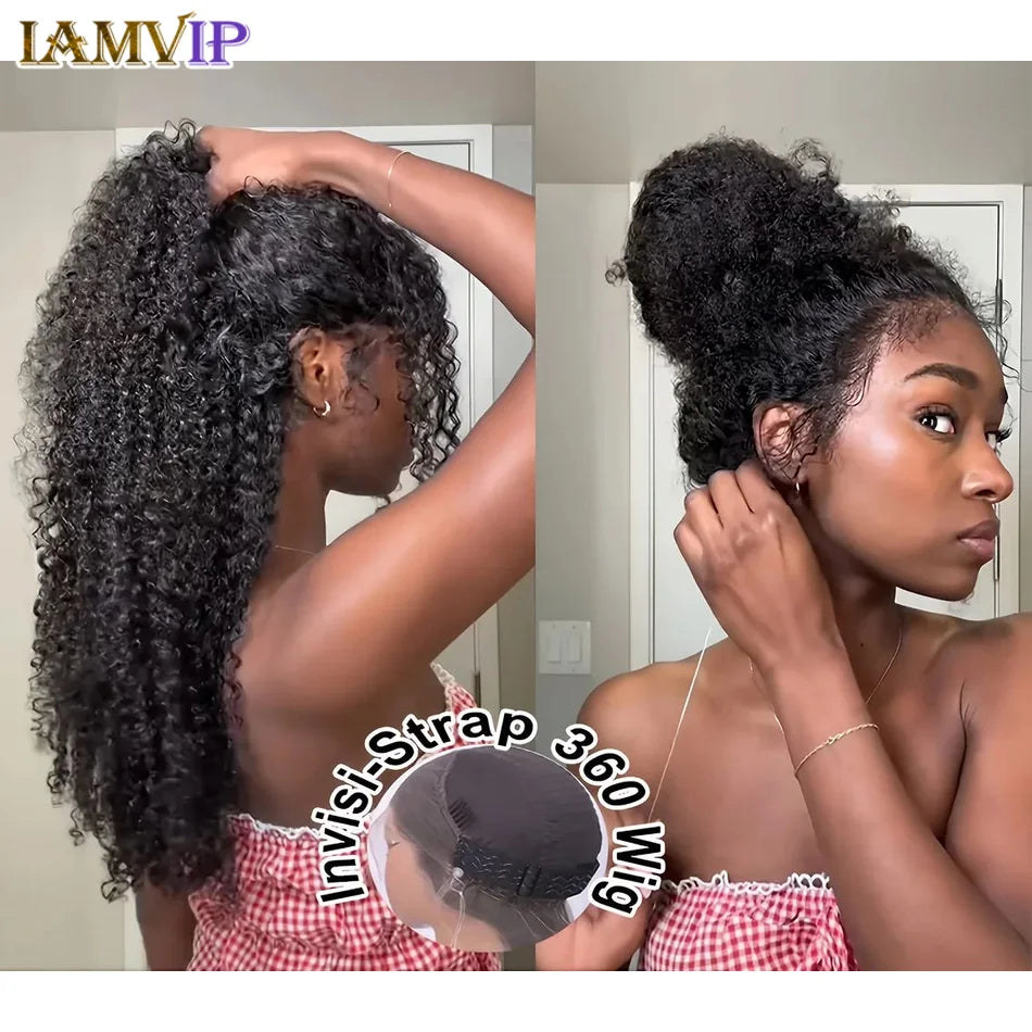 Big Curl Energy | 250% High Density Kinky Curly Glueless HD Lace 360 Lace Wig