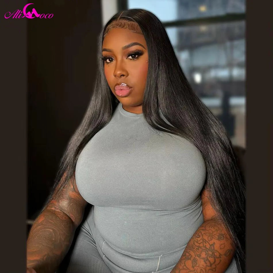 Classic Silk | Ombre Brown 180% Density Straight Glueless HD Lace 13x6 Frontal Wig