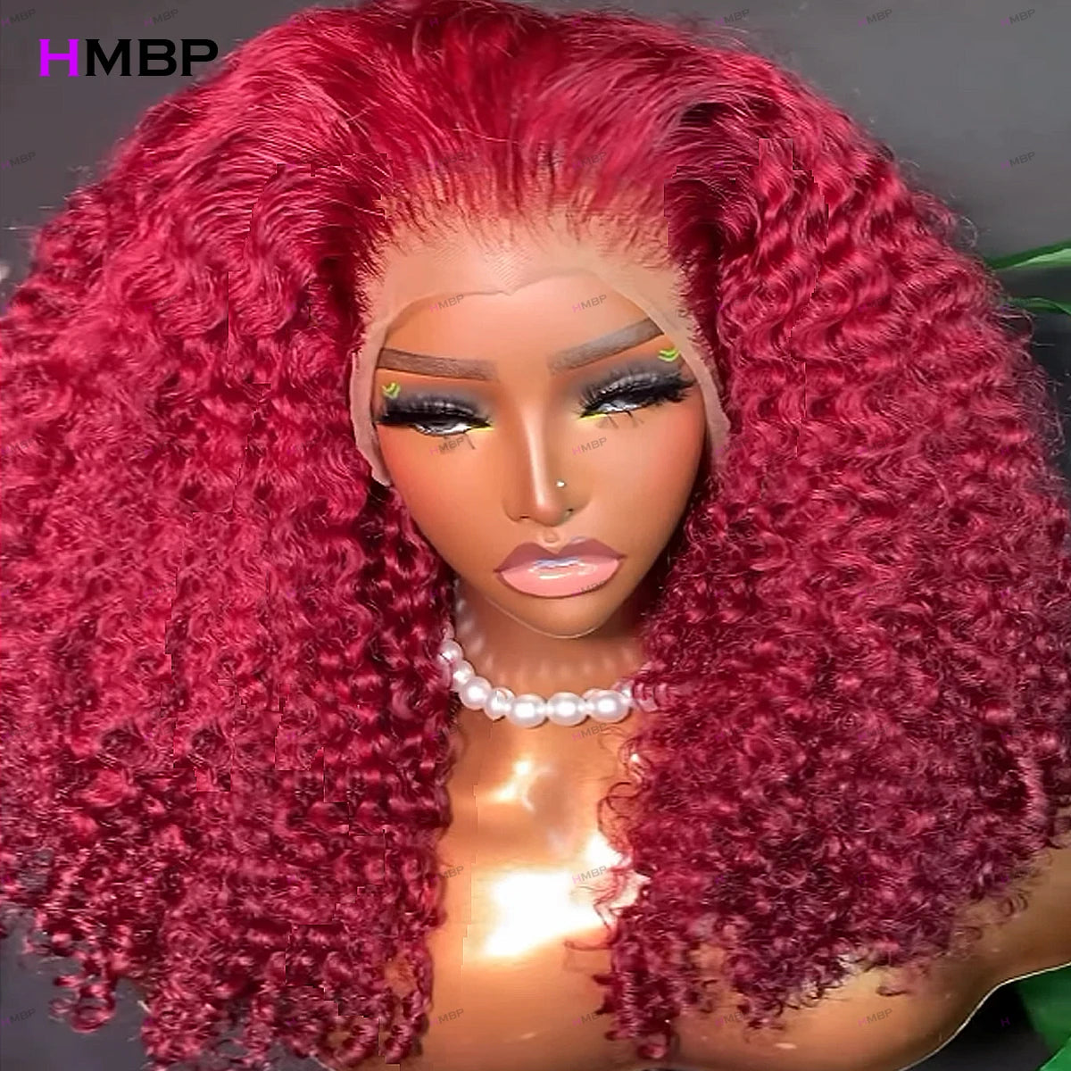 Big Curl Energy | Burgundy 99J 450% Super Density Kinky Curly Glueless HD Lace 360 Lace Wig