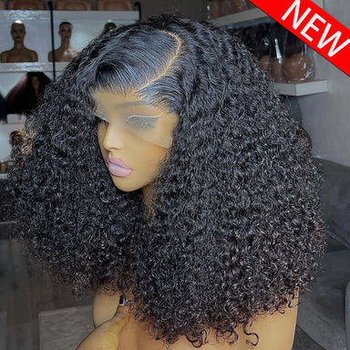 Natural Kinks | 400% Super Density Kinky Curly Glueless HD Lace 13x6 Frontal Wig Pre-Cut