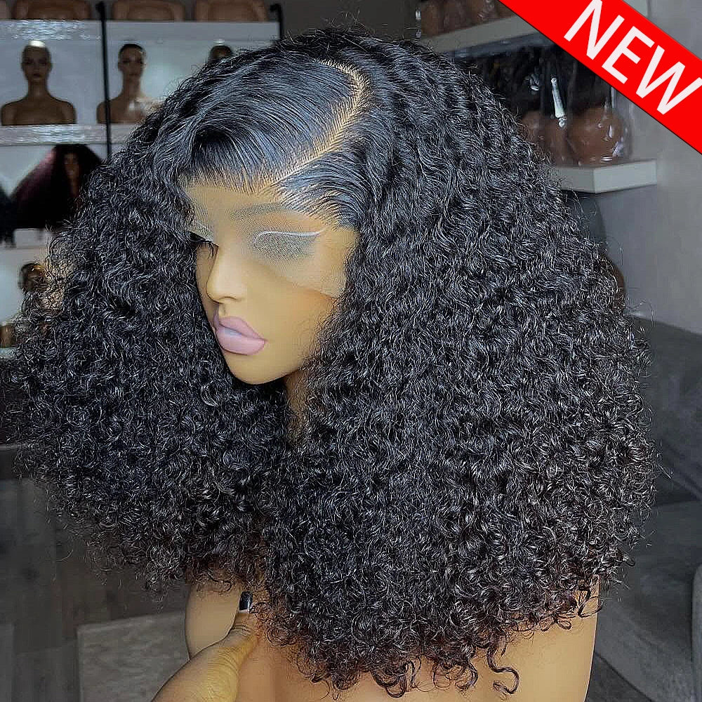 Natural Kinks | 400% Super Density Kinky Curly Glueless HD Lace 13x6 Frontal Wig Pre-Cut