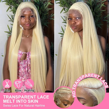 Blonde Vibes | Honey Brown Highlight 613 Blonde Glueless HD Lace 13x6 Frontal Wig