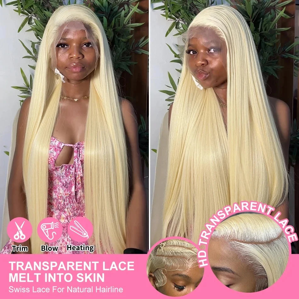 Blonde Vibes | Honey Brown Highlight 613 Blonde Glueless HD Lace 13x6 Frontal Wig