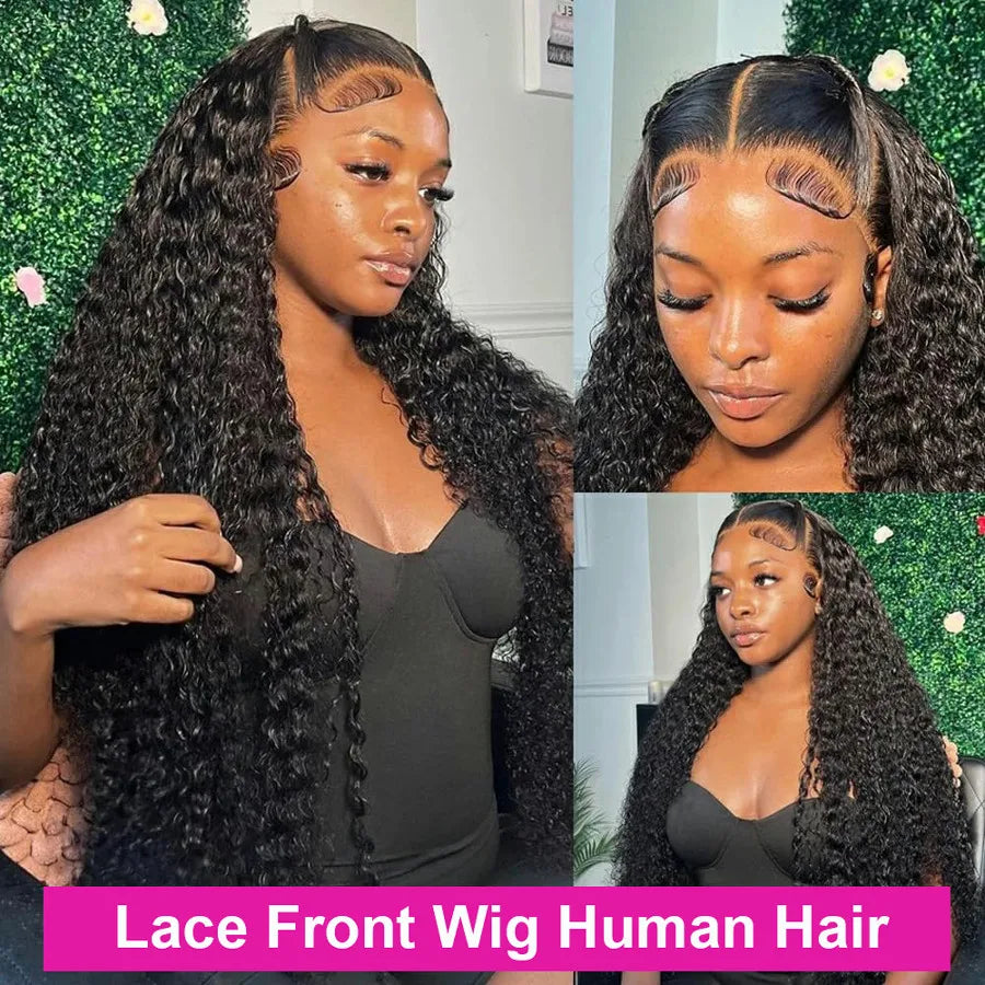 Throw On & Go | 300% Extra Density Deep Wave Glueless HD Lace 13x6 Frontal Wig by Mayfive