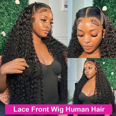 Throw On & Go | 300% Extra Density Deep Wave Glueless HD Lace 13x6 Frontal Wig by Mayfive