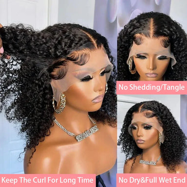 Throw On & Go | 200% Density Water Wave Glueless HD Lace 13x4 Frontal Wig