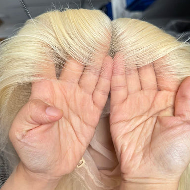 Platinum Glow | 200% Density 613 Blonde Glueless HD Lace 13x6 Frontal Wig