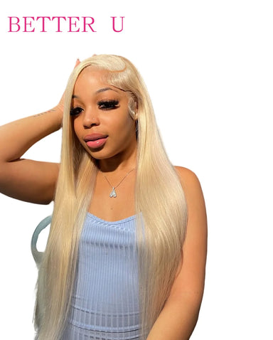 Platinum Glow | 613 Blonde Glueless HD Lace 5x5 Closure Wig Pre-Cut