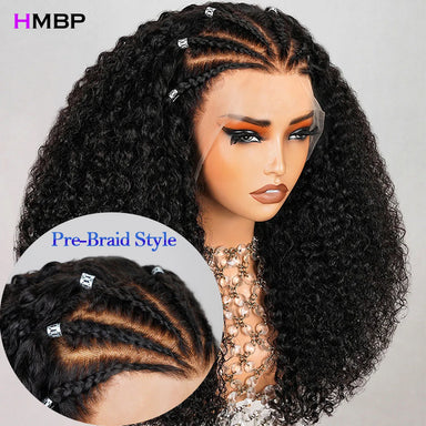 Curl Goals | 400% Super Density Kinky Curly Glueless HD Lace 13x6 Frontal Wig by HMBP