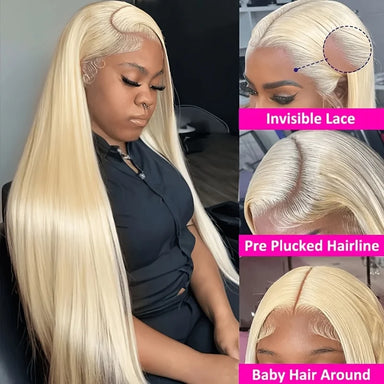 Blonde Vibes | 250% High Density 613 Blonde Glueless HD Lace 13x6 Frontal Wig by BLING STAR Pre-Cut