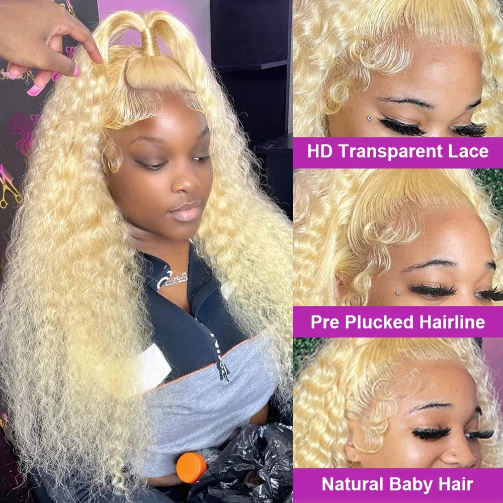 Natural Bounce | 613 Blonde Loose Wave Glueless HD Lace 13x6 Frontal Wig
