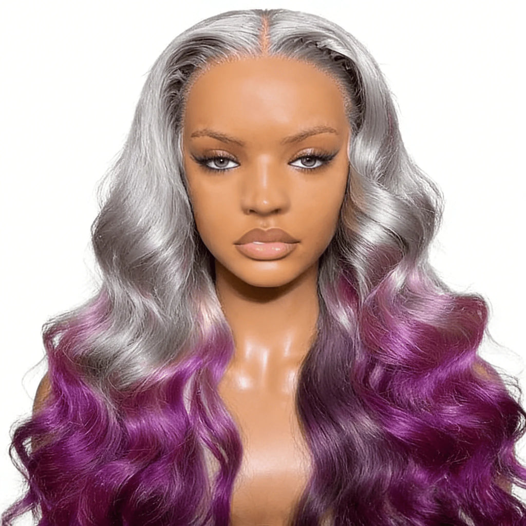 Effortless Glam | Salt & Pepper 250% High Density Loose Wave Glueless HD Lace 13x6 Frontal Wig