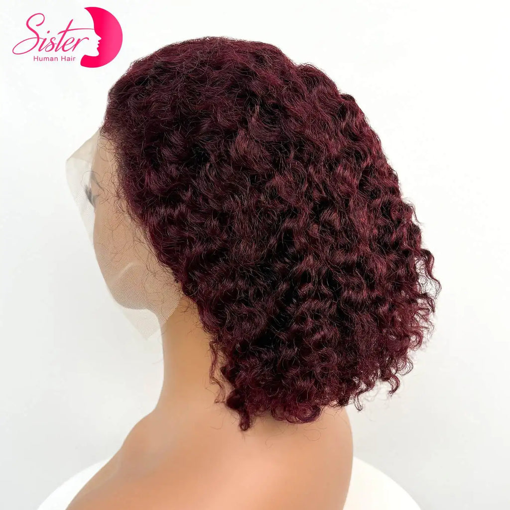 Wear & Go | Burgundy 99J 250% High Density Deep Wave Glueless HD Lace 13x4 Frontal Wig