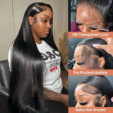 Polished Look | 250% High Density Straight Glueless HD Lace 13x6 Frontal Wig Pre-Cut