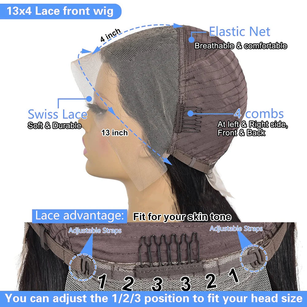 Throw On & Go | 250% High Density Deep Wave Glueless HD Lace 13x4 Frontal Wig Pre-Cut