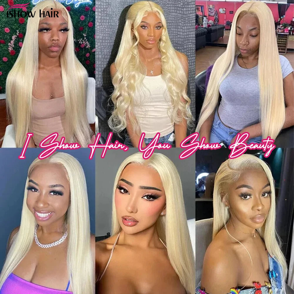 Bold Blonde | 613 Blonde Glueless HD Lace 13x6 Frontal ishow hair Wig Pre-Cut