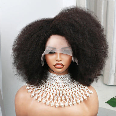 Natural Kinks | 250% High Density Kinky Curly Glueless HD Lace 13x4 Frontal Wig