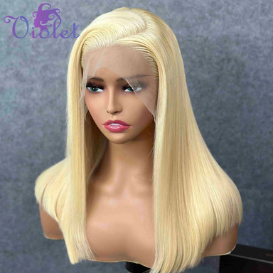 Platinum Glow | Honey Brown Highlight 200% Density 613 Blonde Glueless HD Lace 13x4 Frontal Wig Pre-Cut
