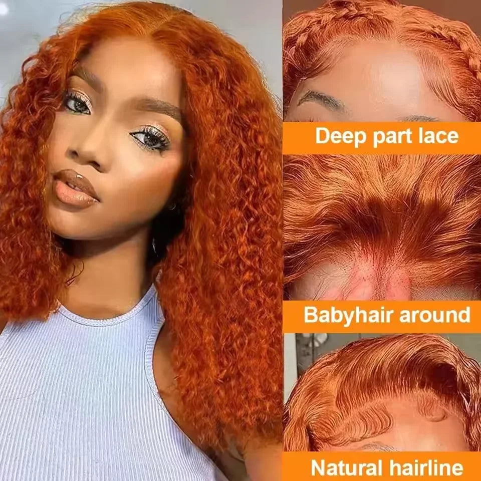 Effortless Waves | Ginger Water Wave Glueless HD Lace 13x4 Frontal Wig Pre-Cut