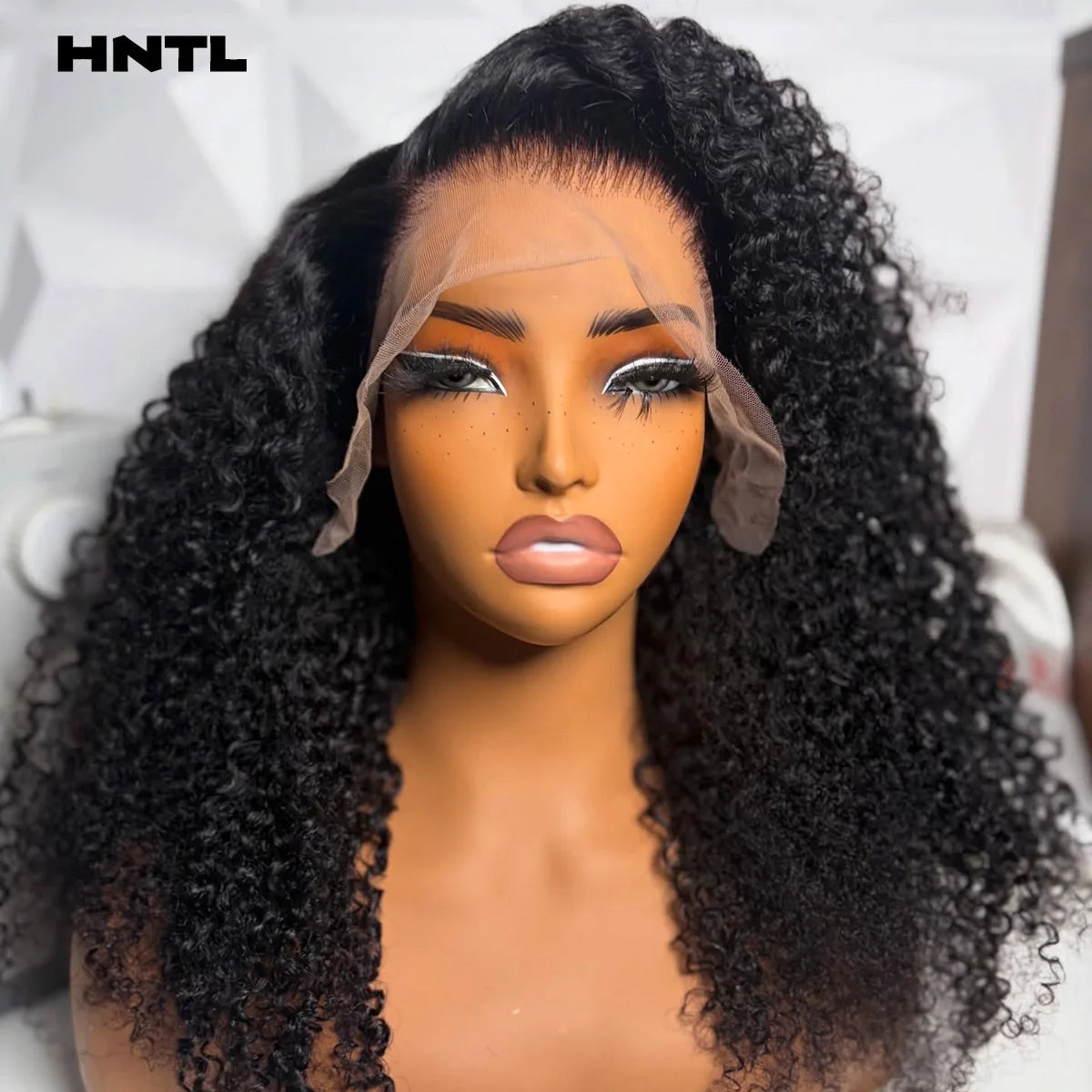 Curl Goals | Kinky Curly Glueless HD Lace 13x6 Frontal Wig Pre-Cut by HNTL