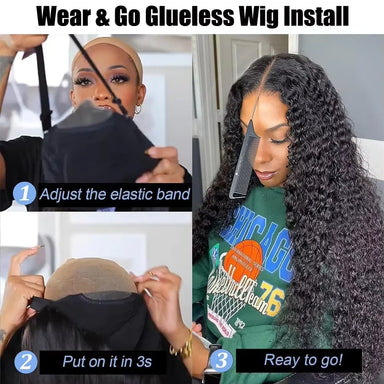 Ready To Wear | Deep Wave Glueless HD Lace 13x6 Frontal Wig Pre-Cut