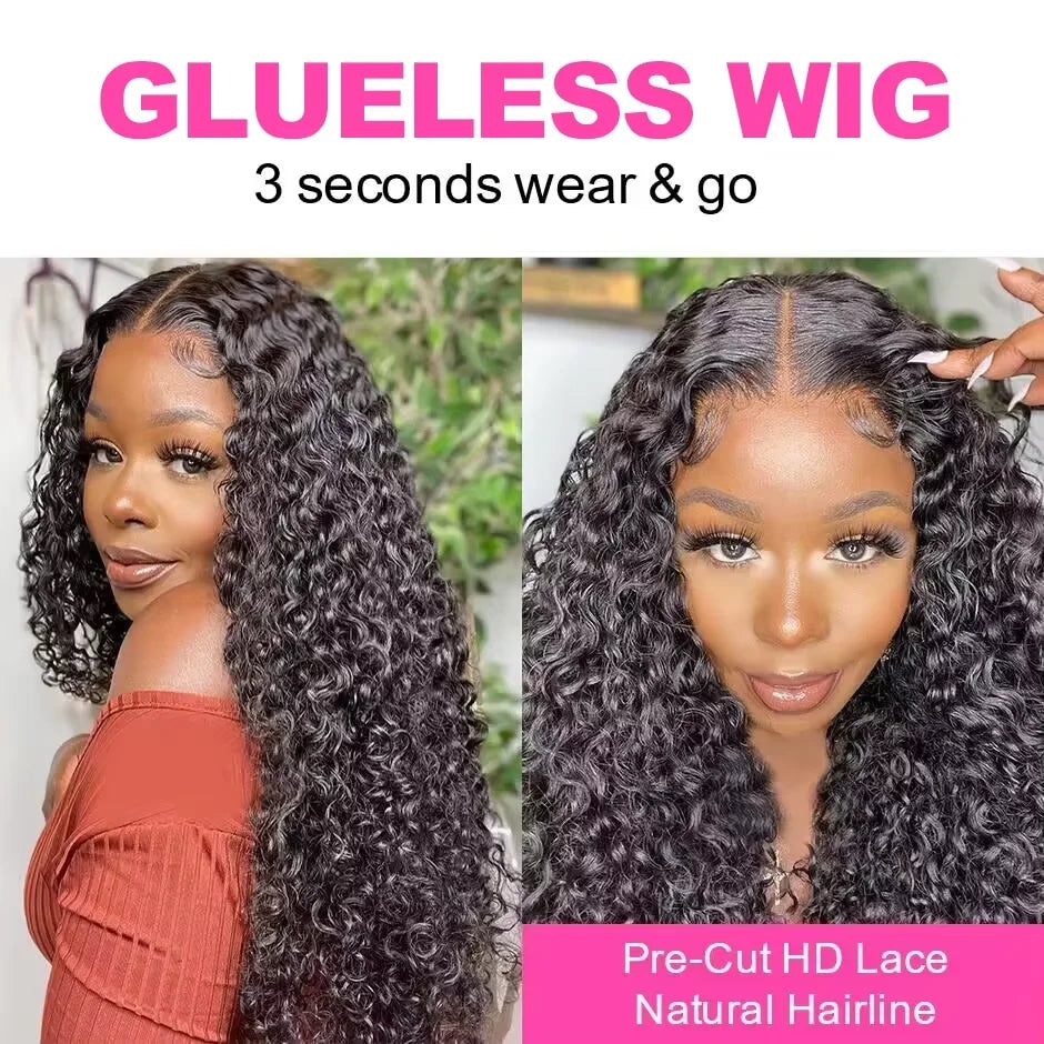Curl Goals | 250% High Density Kinky Curly Glueless HD Lace 5x5 Closure Wig Pre-Cut