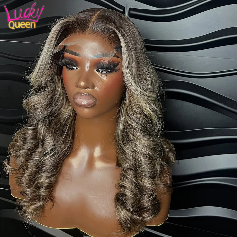 Flowy Waves | Highlight Loose Wave Glueless HD Lace 13x6 Frontal Wig Pre-Cut