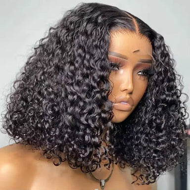 Throw On & Go | 300% Extra Density Water Wave Glueless HD Lace 13x4 Frontal Wig Pre-Cut