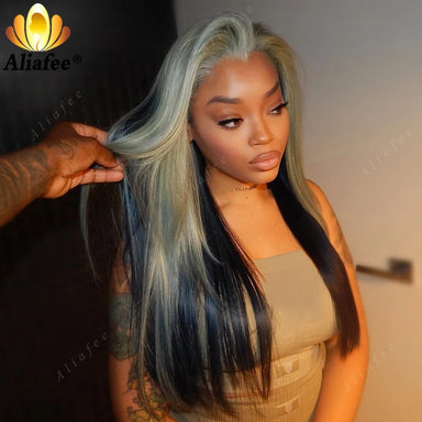 Sleek & Smooth | Salt & Pepper 180% Density Straight Glueless HD Lace 13x6 Frontal Wig