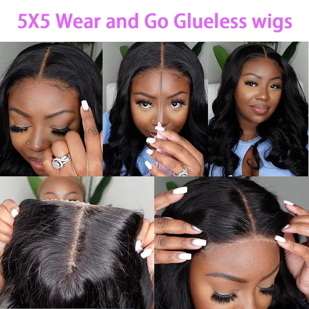 No Glue Needed | Wear & Go Glueless HD Lace 5x5 Closure Wig Pre-Cut