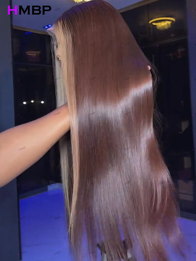 Color Pop | Honey Brown Highlight 450% Super Density Highlight Glueless HD Lace 13x6 Frontal Wig