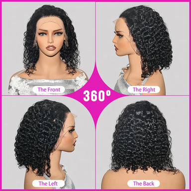Throw On & Go | 300% Extra Density Water Wave Glueless HD Lace 13x4 Frontal Wig Pre-Cut